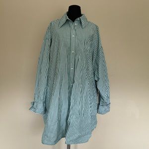 H&M Oversized Button Down Top/ Dress | Size L